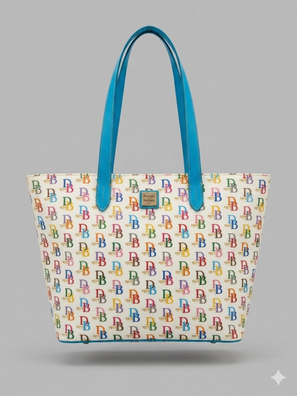 Dooney & Bourke Multicolor D Logo Tote  Limited Edition Vintage